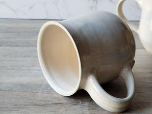 Handmade Pottery 400ml Mug, large ceramic mug, coffee mug, unique gift for him, man-sized mug