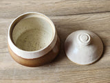 Hand made pottery sugar bowl - Ceramic lidded container - small condiment container - lidded bowl - Storage pot - Tea Jar