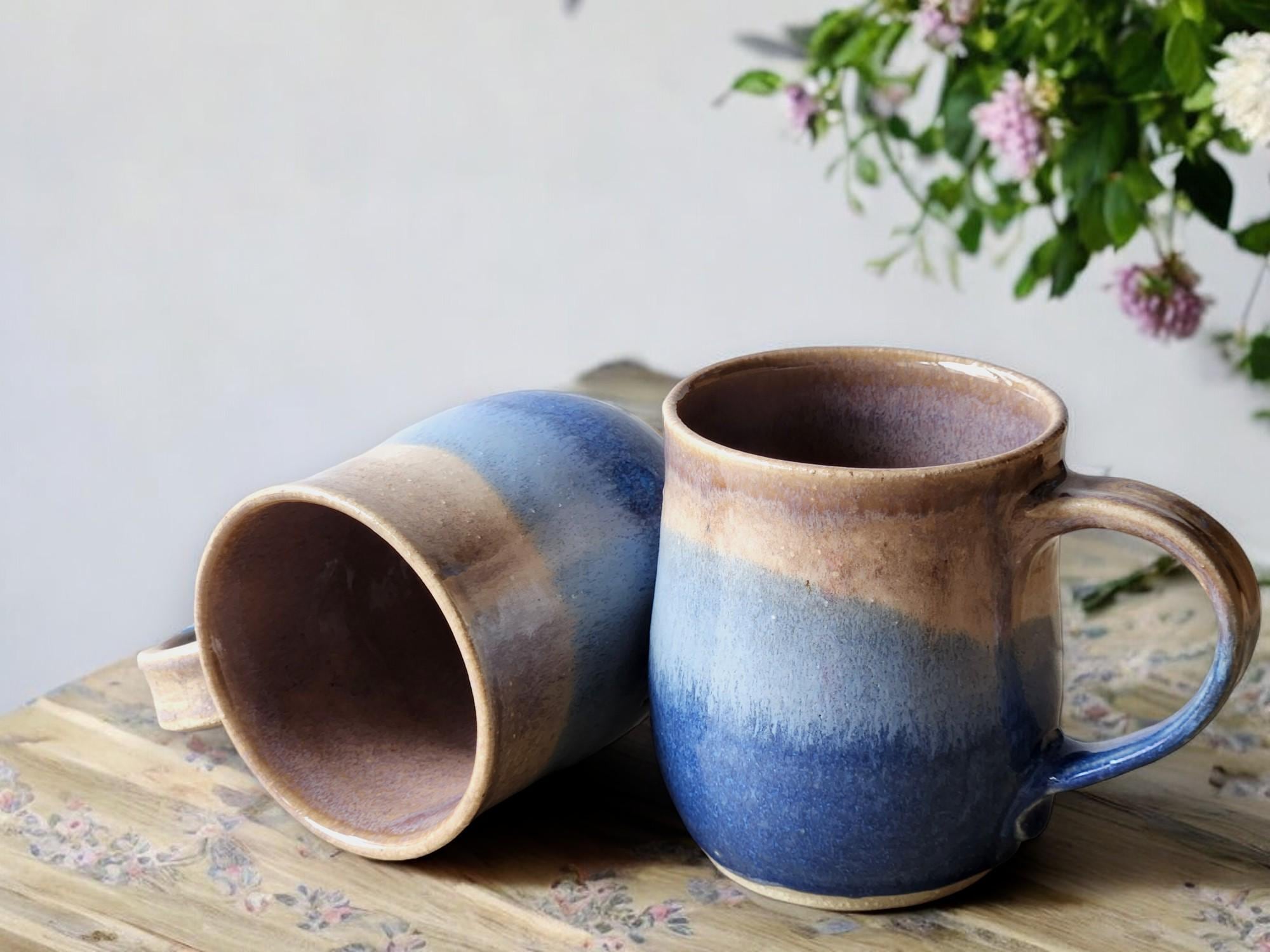 Coffee lovers Ceramic mug large - hand-made pottery man-sized coffee mug - Australian 400ml cup- Perfect Gift for him - Large mug