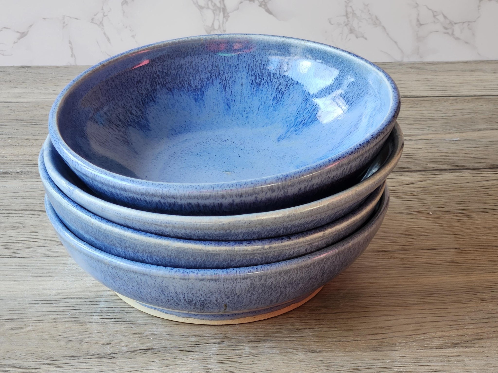 Handmade pottery Bowl - handmade blue ceramic pasta bowls - cereal bowl- Australian-made ceramics - Single serve salad bowl-decorative bowls