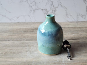 Hand made Pottery Oil Bottle - Ceramic Olive oil pourer - Oil dispencer made in Australia - vinegar bottle