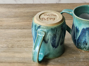 Ceramic mug - handmade pottery coffee mug - stoneware - made in Australia - Large cup - 400ml capacity