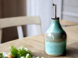 Hand made Pottery Oil Bottle - Ceramic Olive oil pourer - Oil dispenser made in Australia- vinegar or salad dressing pourer