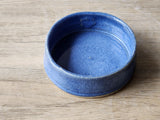 Hand-made Pottery pet bowl - Ceramic Pet water bowl with paw prints - high-sided plate for your fur baby - cat feeder.- small dog bowl