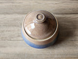 Hand-made pottery sugar bowl - Ceramic lidded container - small condiment Bowl - pottery lidded tea Jar- Storage pot