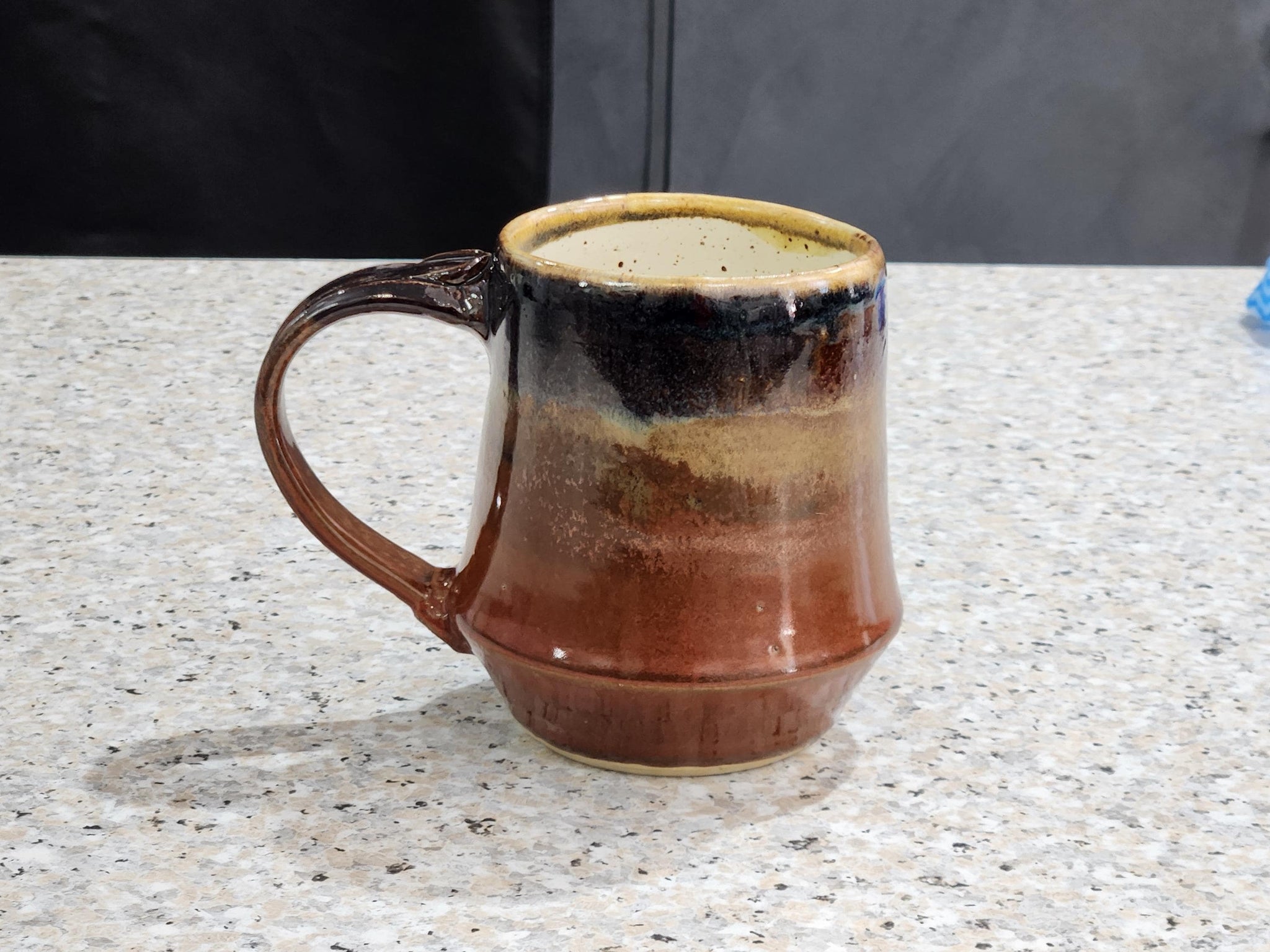 Handmade Pottery Mug Ex Large - Ceramic pint size mug - man-size mug - Ex Large coffee mug - outback Australia inspired stein - 550ml cup -