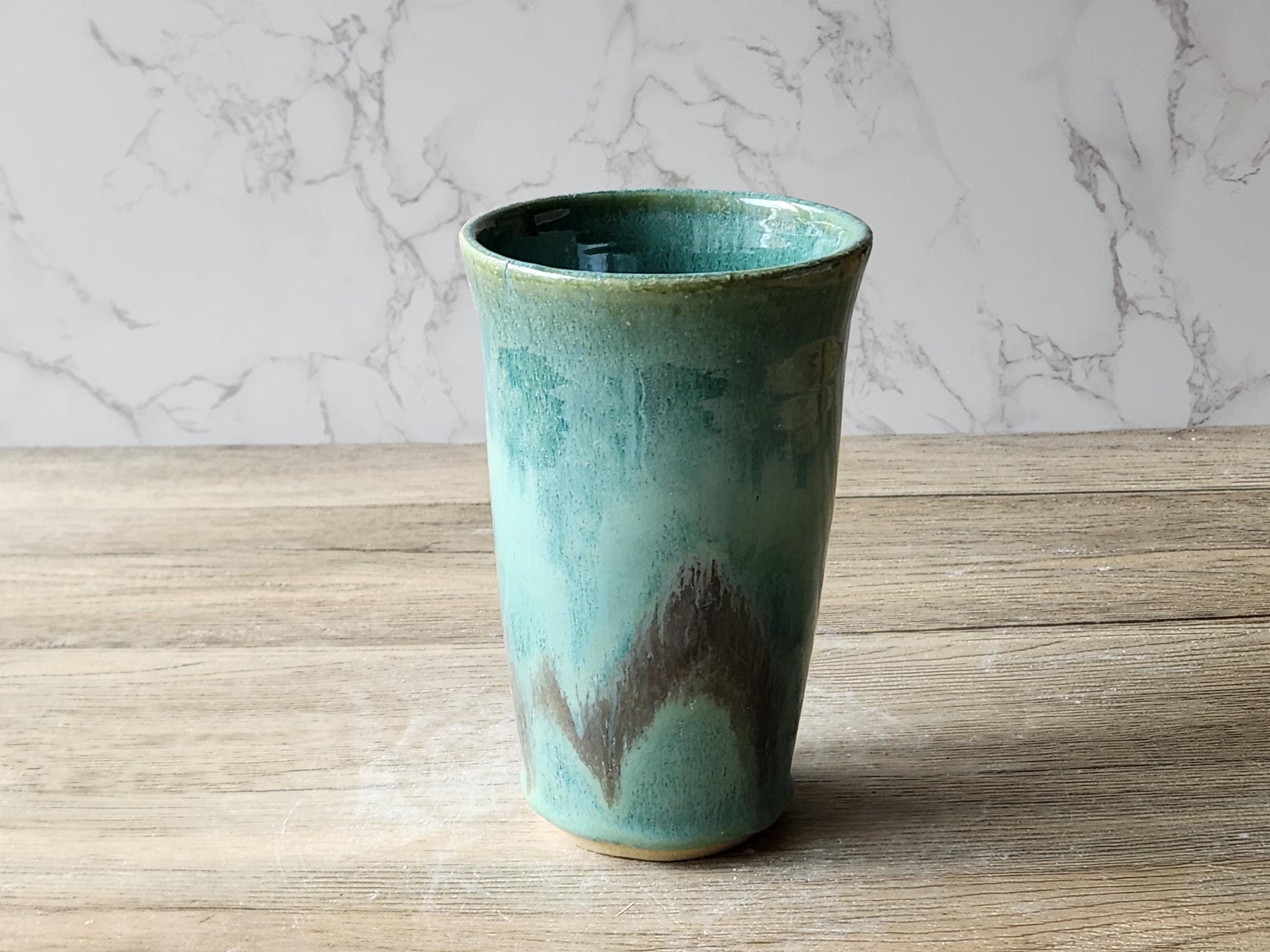 Handmade ceramic vase - pottery with Crystalline glaze