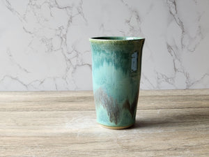 Handmade ceramic vase - pottery with Crystalline glaze