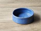 Hand-made Pottery pet bowl - Ceramic Pet water bowl with paw prints - high-sided plate for your fur baby - cat feeder.- small dog bowl