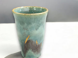 Handmade ceramic vase - pottery with Crystalline glaze