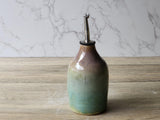 Hand made Pottery Oil Bottle - 400ml Ceramic Olive oil pourer - Oil dispenser -made in Australia - Vinegar bottle