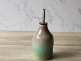 Hand made Pottery Oil Bottle - 450ml Ceramic Olive oil pourer - Oil dispenser -made in Australia - Vinegar bottle