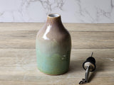 Hand made Pottery Oil Bottle - 450ml Ceramic Olive oil pourer - Oil dispenser -made in Australia - Vinegar bottle