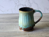 Handmade Pottery Stein - Extra large Ceramic mug - man-size tankard - Bush Australia inspired Mug - 600ml ceramic mug - Pint Pot