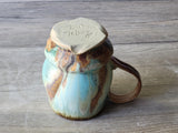 Handmade Pottery Mug, Ceramic 350ml mug, Large coffee mug, unique gift, red/brown/green large Mug, coffee cup