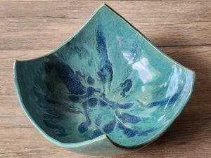 Hand-made ceramic bowls -pottery display plates/ bowls - serving or centrepiece - beautiful, unique gift - home decor