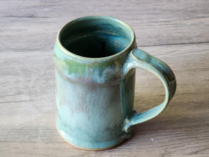 Handmade Pottery Stein - Ceramic pint size mug - man-size tankard - Bush Australia inspired stein - 500ml ceramic beer mug - Pint Pot