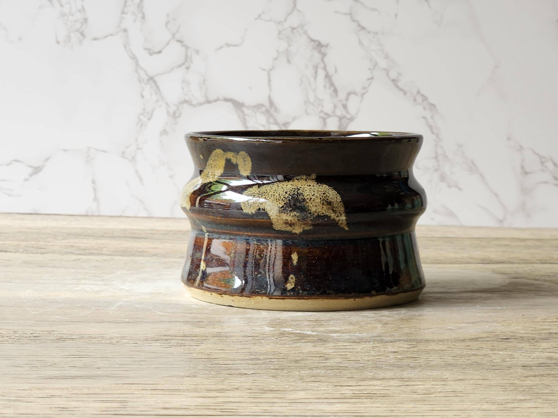 Hand-made pottery sugar bowl - UniquecCeramic container - small condiment Bowl - pottery Jar- Storage pot - small bowl