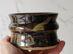 Hand-made pottery sugar bowl - UniquecCeramic container - small condiment Bowl - pottery Jar- Storage pot - small bowl