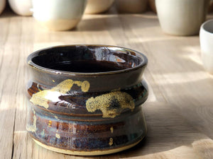 Hand-made pottery sugar bowl - UniquecCeramic container - small condiment Bowl - pottery Jar- Storage pot - small bowl