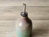 Hand made Pottery Oil Bottle - 450ml Ceramic Olive oil pourer - Oil dispenser -made in Australia - Vinegar bottle