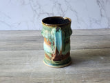 Handmade Pottery Stein - Ceramic pint size mug - man-size tankard - Bush Australia inspired stein - 550ml ceramic beer mug - Pint Pot