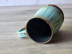 Handmade Pottery Stein - Extra large Ceramic mug - man-size tankard - Bush Australia inspired Mug - 600ml ceramic mug - Pint Pot