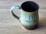 Handmade Pottery Stein - Extra large Ceramic mug - man-size tankard - Bush Australia inspired Mug - 600ml ceramic mug - Pint Pot