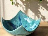 Hand-made ceramic bowls -pottery display plates/ bowls - serving or centrepiece - beautiful, unique gift - home decor