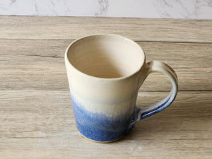 Green Ceramic mug - hand made Australian Pottery - Large mug- gift for him - coffee lover cup -400ml handmade Australian mug