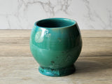 Handmade Japanese-style tea cup - whisky cup - Ceramic yunomi with crystalline glaze -Guinomi - Pottery mug - 200 ml pottery tumbler