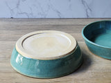 Handmade Pottery Bowl - Green ceramic bowl - straight-sided bowls - Pasta, cereal or small serving bowl.