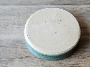 Pottery Chip and dip bowl - TV snack ceramic bowl or condiment bowl- seafoam green 2 - A perfect gift for him