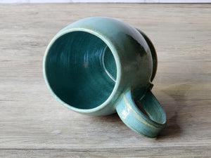 Handcrafted Pottery mug - Green cup - Handmade ceramic small mug- Teacup - Unique gift for her - 350ml cup