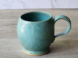 Handcrafted Pottery mug - Green cup - Handmade ceramic small mug- Teacup - Unique gift for her - 350ml cup