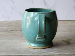 Handcrafted Pottery mug - Green cup - Handmade ceramic small mug- Teacup - Unique gift for her - 350ml cup