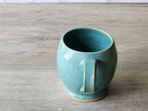 Handcrafted Pottery mug - Green cup - Handmade ceramic small mug- Teacup - Unique gift for her - 350ml cup