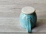 Handcrafted Pottery mug - Green cup - Handmade ceramic small mug- Teacup - Unique gift for her - 350ml cup