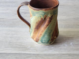 Handmade Pottery Stein - Ceramic pint size mug - man-size tankard - Bush Australia inspired stein - 500ml ceramic beer mug - Pint Pot