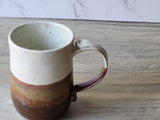 Handmade Pottery Mug - Ceramic pint size mug - man-size mug - Ex Large coffee mug - tankard- Outback inspired stein - 600ml cup - SECOND