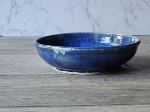 Handmade pottery Bowl - handmade blue ceramic pasta bowl - cereal bowl- Australian-made ceramics - Single serve salad bowl-decorative bowl