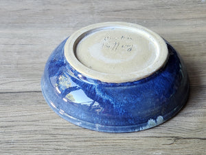 Handmade pottery Bowl - handmade blue ceramic pasta bowl - cereal bowl- Australian-made ceramics - Single serve salad bowl-decorative bowl