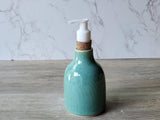 handmade ceramic liquid soap dispenser - Pottery liquid soap pump bottle - unique bathroom accessory
