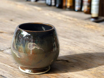 Handmade Japanese style yunomi ceramic tea cup 350ml