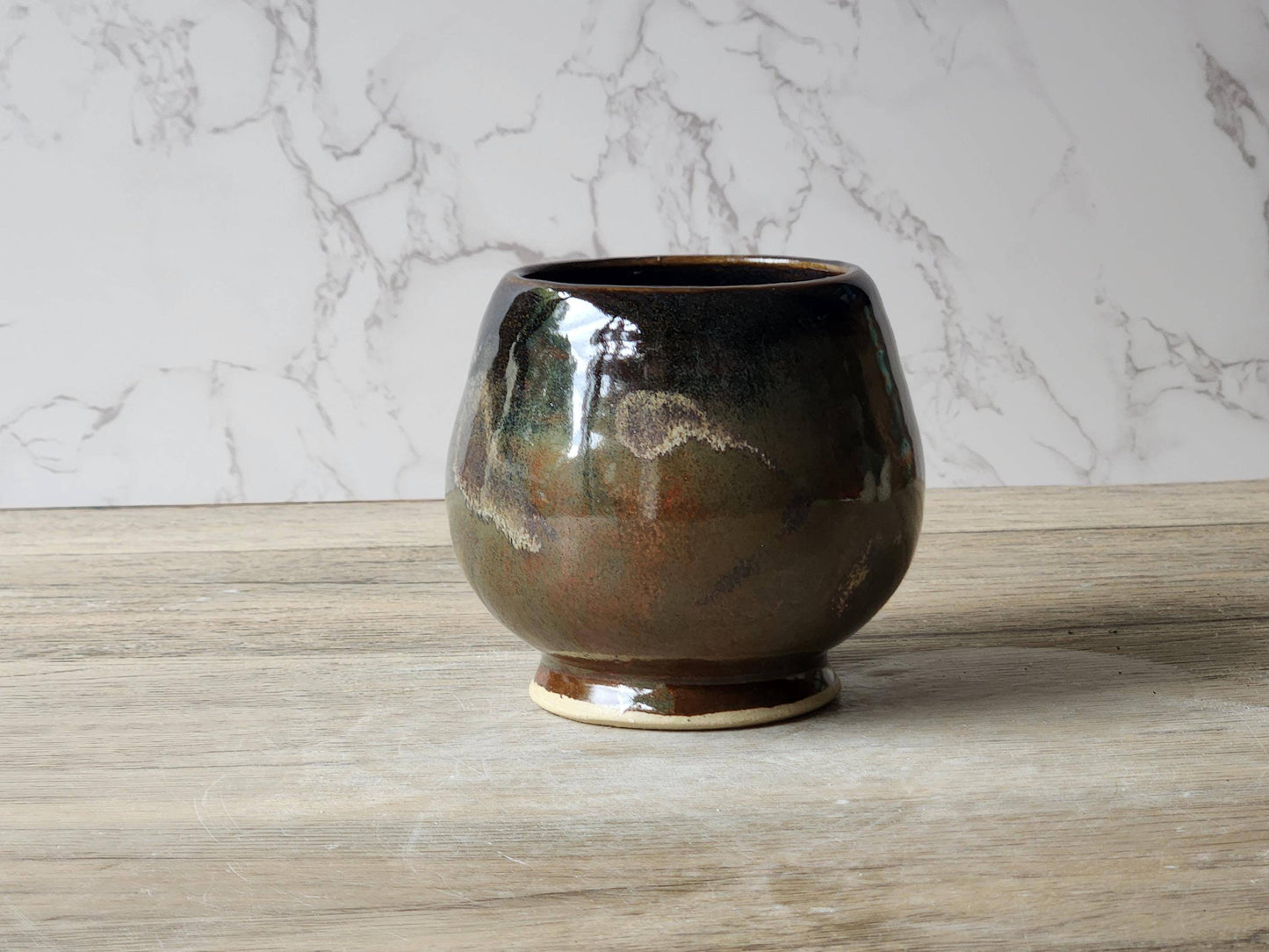 Handmade Japanese-inspired pottery tea cup