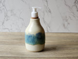handmade ceramic liquid soap dispenser - Pottery liquid soap pump bottle - unique bathroom accessory