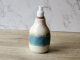 handmade ceramic liquid soap dispenser - Pottery liquid soap pump bottle - unique bathroom accessory