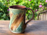 Handmade Pottery Stein - Ceramic pint size mug - man-size tankard - Bush Australia inspired stein - 500ml ceramic beer mug - Pint Pot