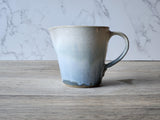 Handmade pottery Jug, 250ml ceramic creamer, Australian-made milk jug, Green/blue creamer, gravy boat, milk jug, small green pitcher