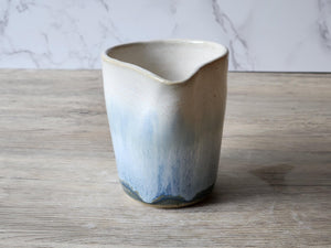 Handmade pottery Jug, 250ml ceramic creamer, Australian-made milk jug, Green/blue creamer, gravy boat, milk jug, small green pitcher
